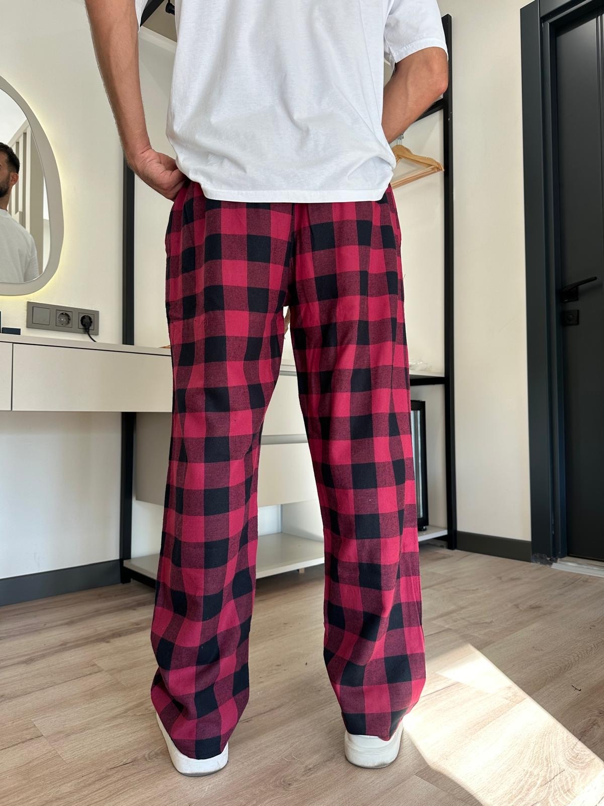 Red Kareli Ekose Eşofman