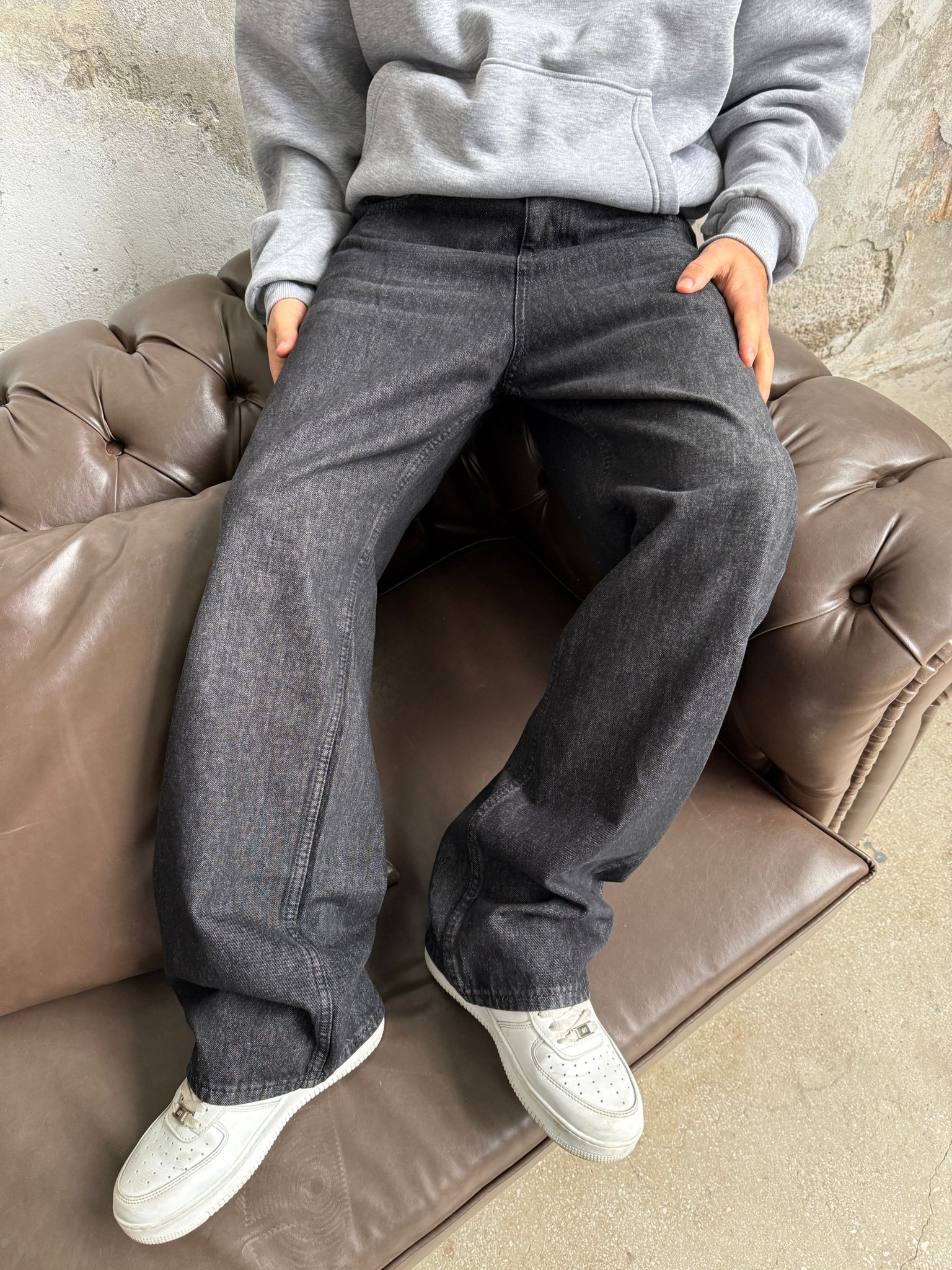 Black Efekt Baggy Pantolon