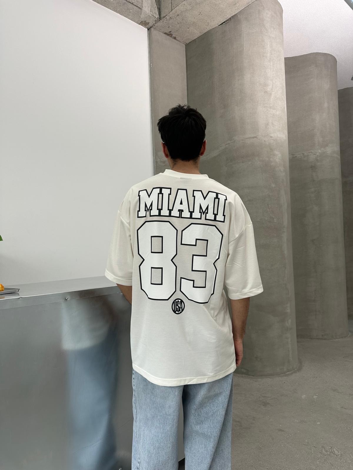 Miami 83 Baskılı Beyaz Forma