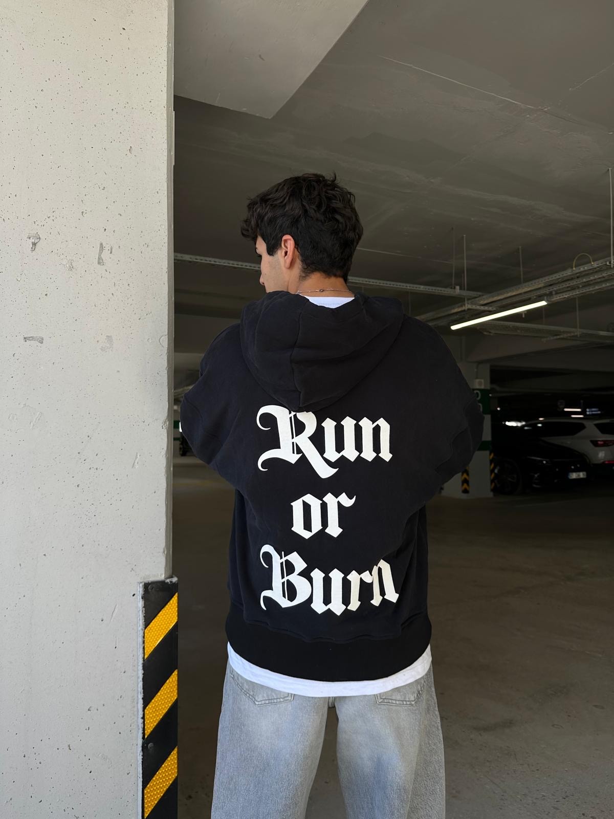 Run Or Burn Zip Hoodie