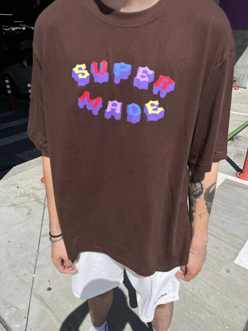 Supermade Rainbow Brown Oversize Tshirt