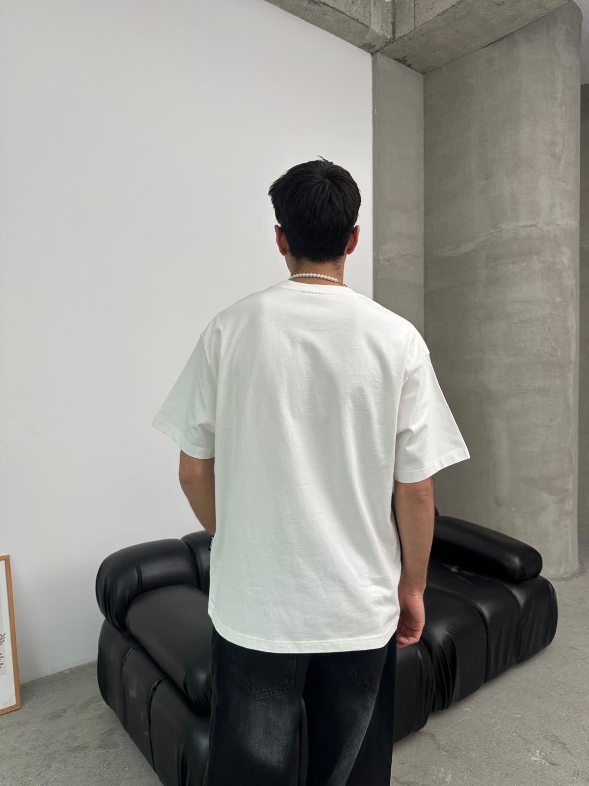Shoot Now Beyaz Oversize T-Shirt