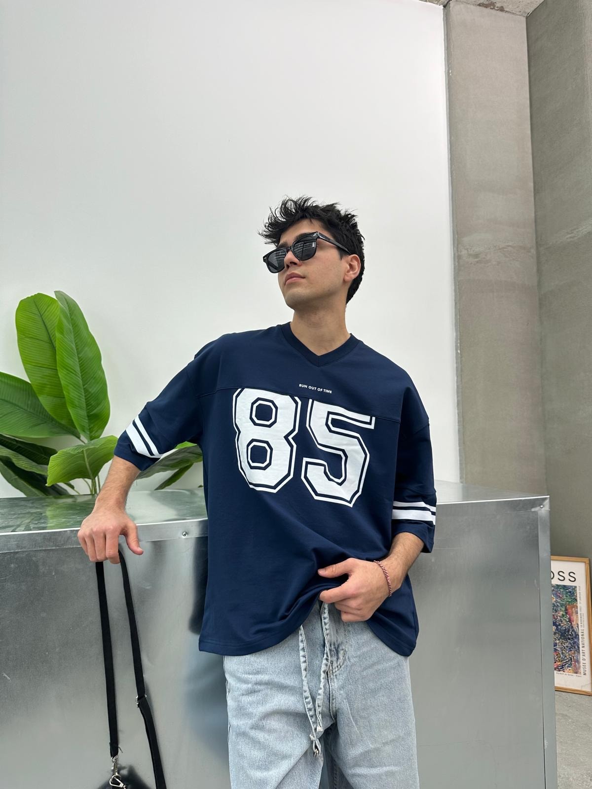 Run Of 85 Baskılı Oversize T-Shirt