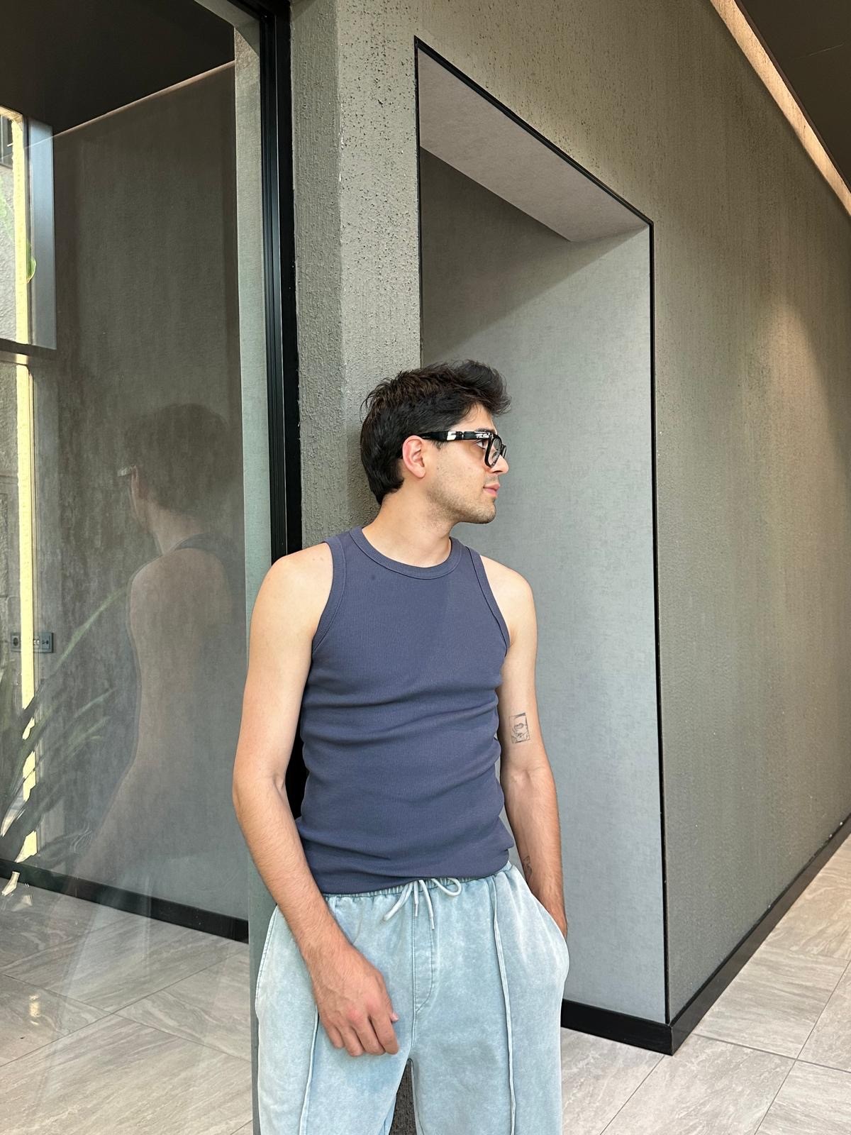 Antrasit Tank Top Atlet