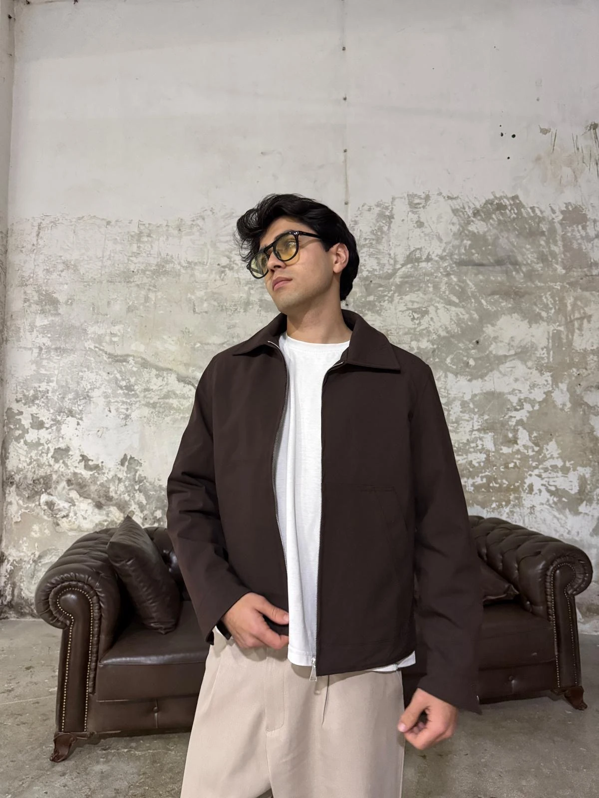 Gabardin Kaşe Kahve Ceket