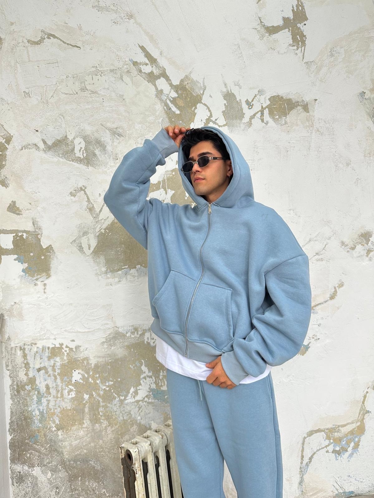 Prada Mavisi Oversize Basic Zip Hoodie