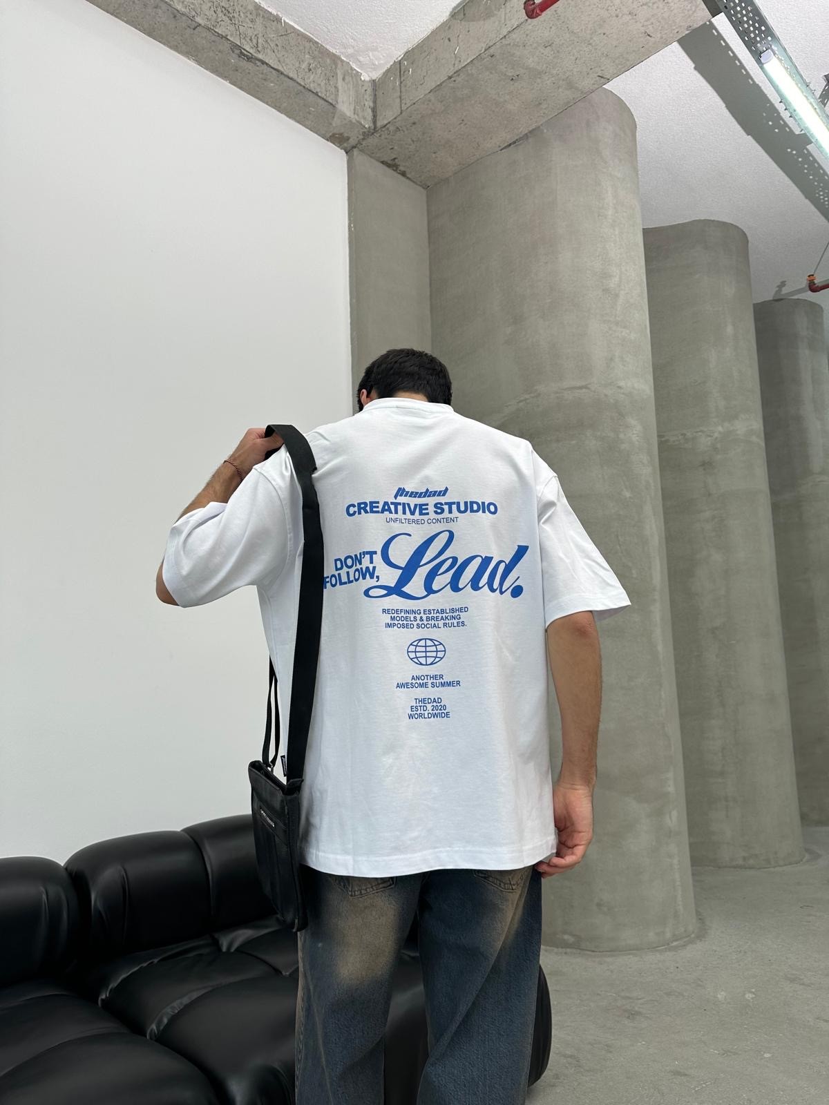 Creative Studio Back Print White T-Shirt 