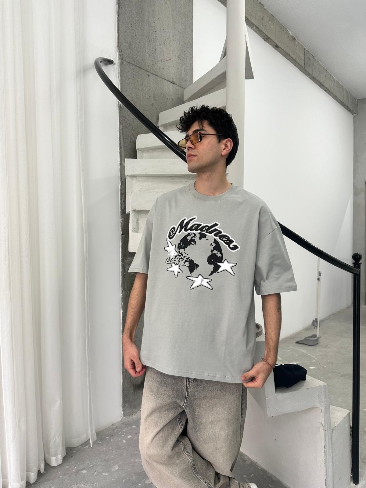 Madness Star Füme T-Shirt