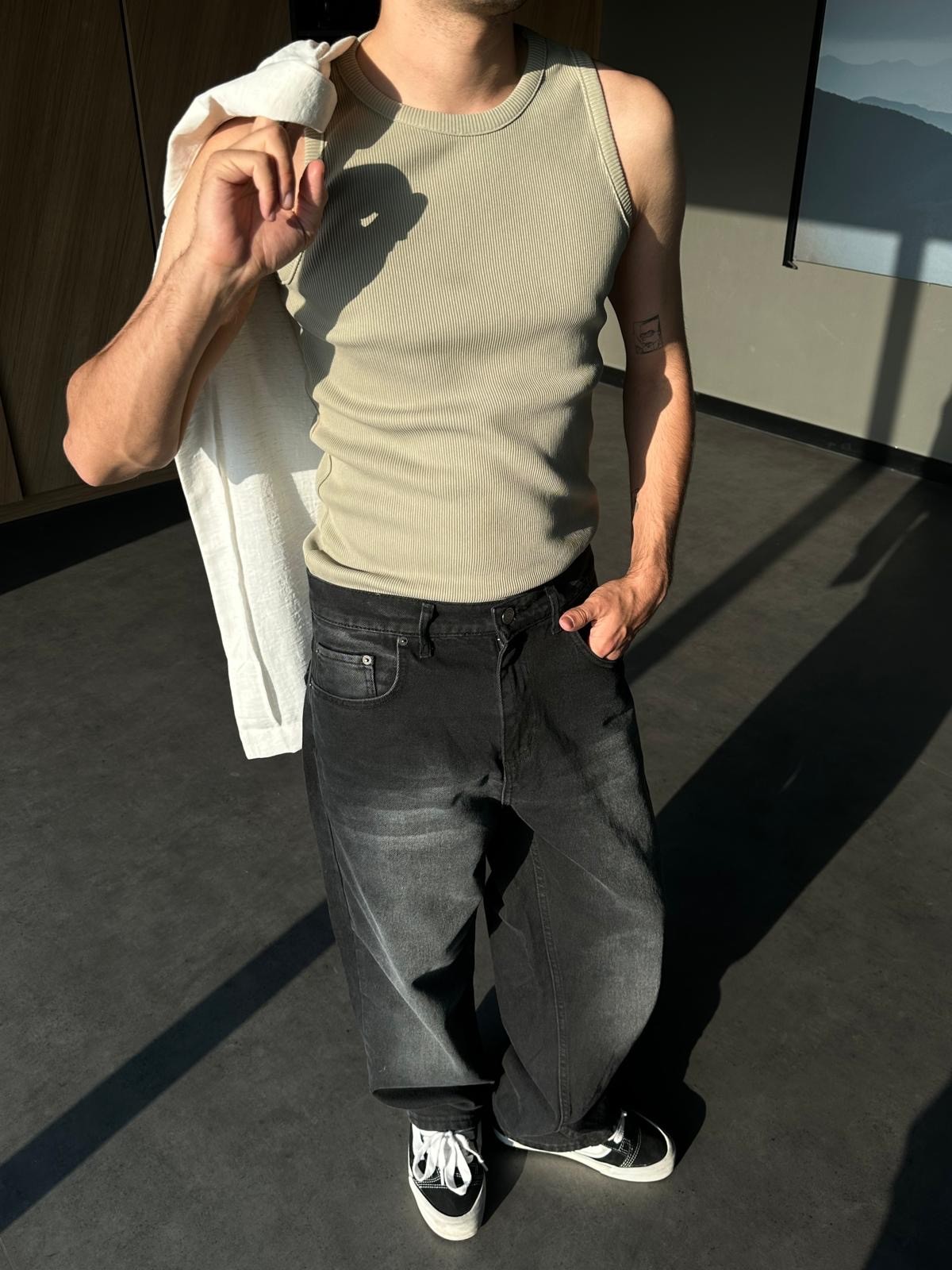 Haki Tank Top Atlet