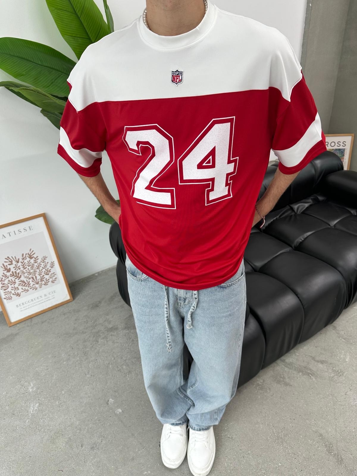 Chiefs 24 Kırmızı Oversize Forma 