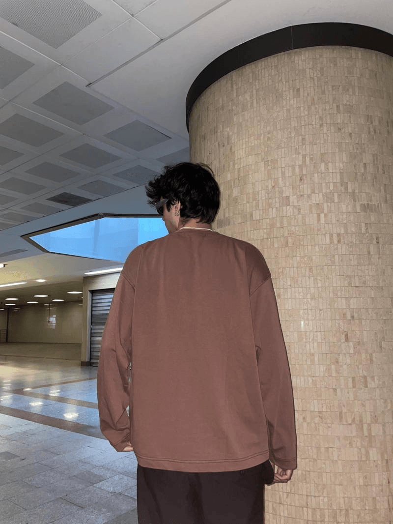 Kahverengi Basic Long Sleeve