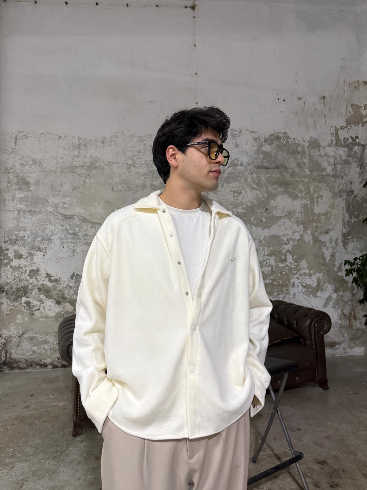 G Logo Polar Beyaz Gömlek