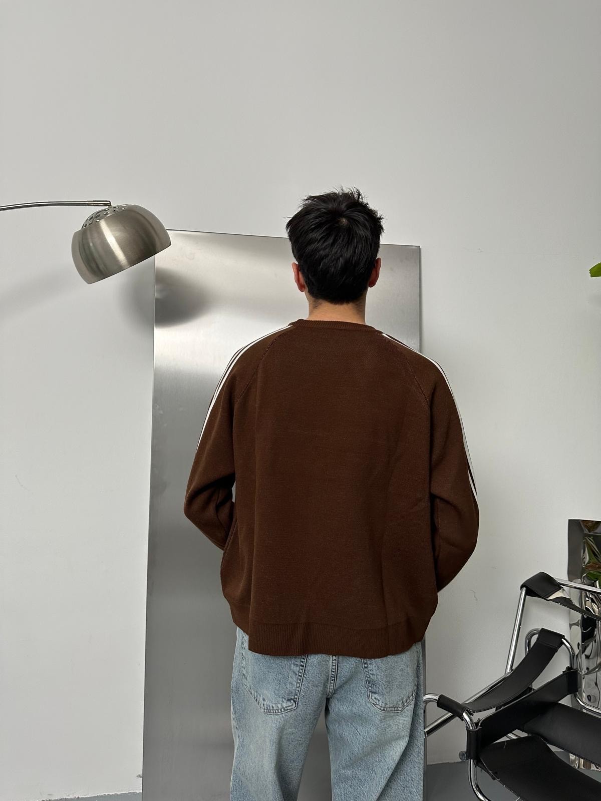 Phf Çizgili Kahve Sweatshirt 