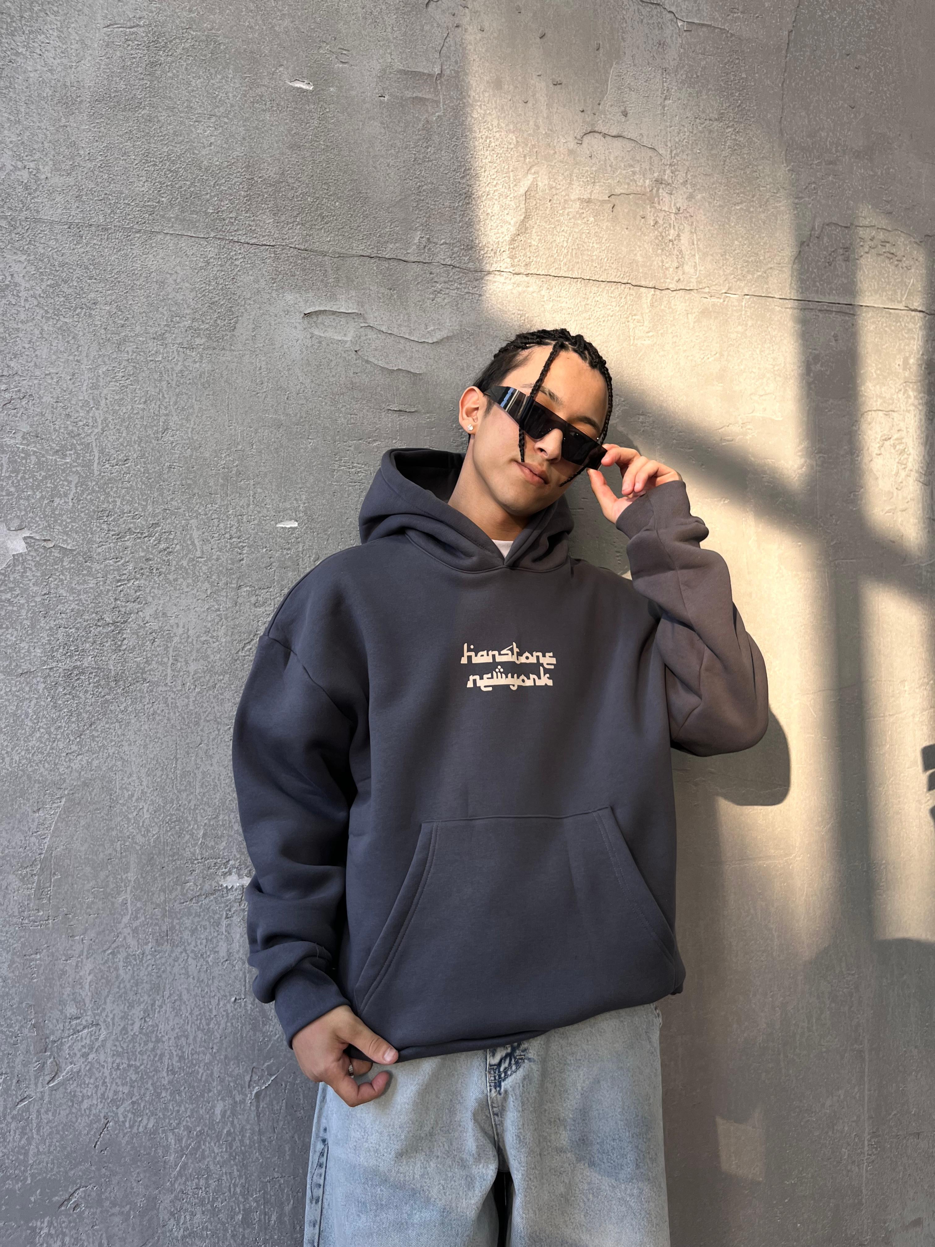 Hardstone Newyork Füme Hoodie