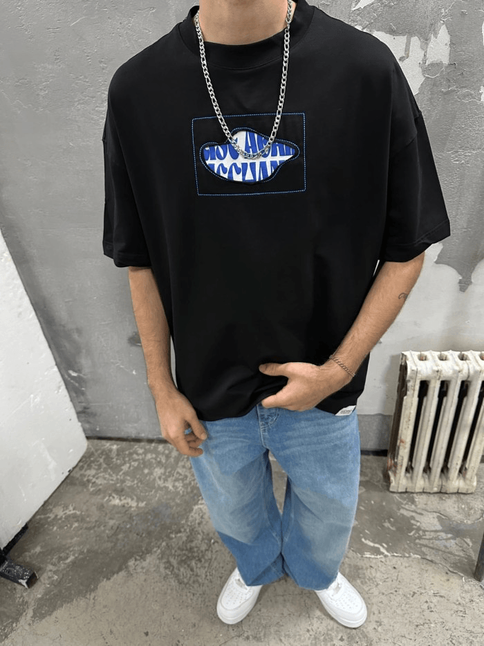 Cloud Color Black T-Shirt