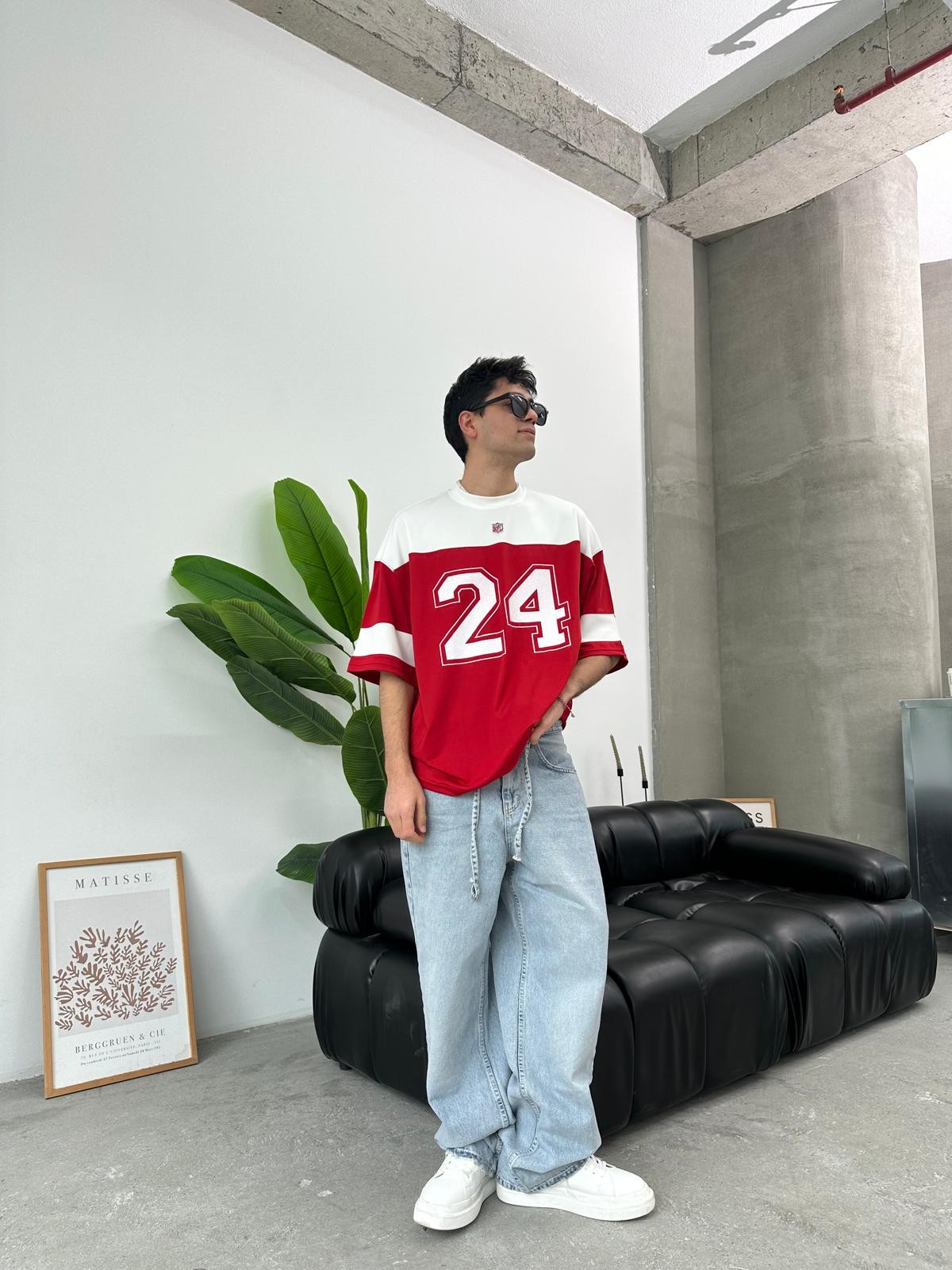 Chiefs 24 Kırmızı Oversize Forma 