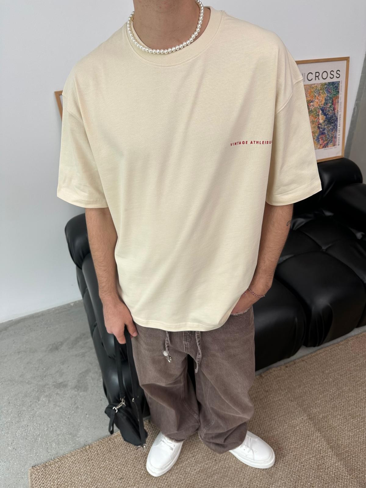 Goodrich Sportive Back Print Bej T-Shirt