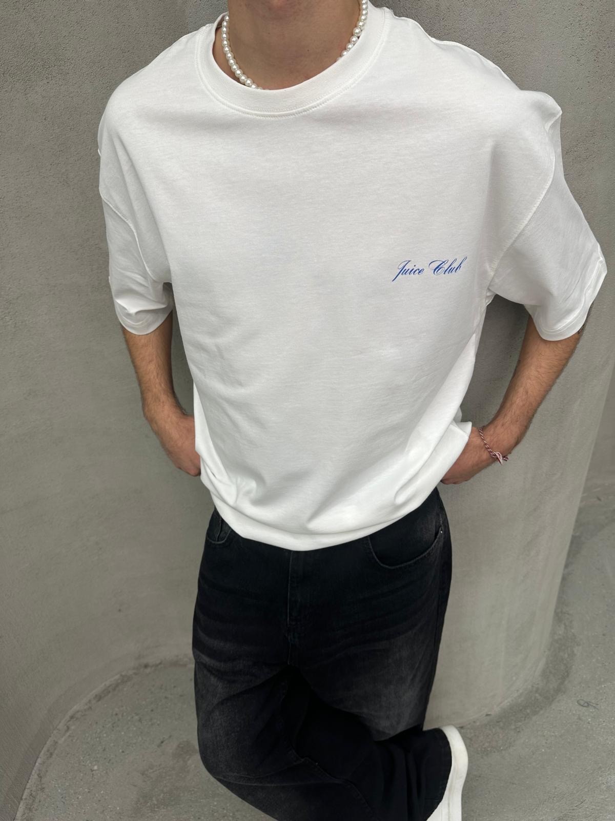 Malibu Juice Club Back Print White T-Shirt