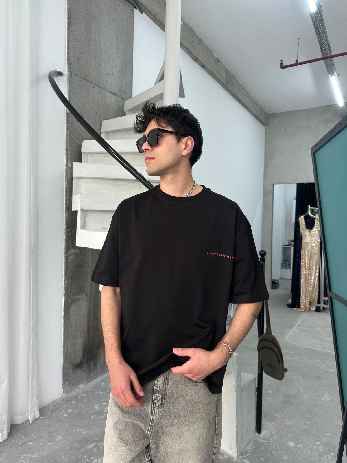 Goodrich Sportive Back Print Siyah T-Shirt