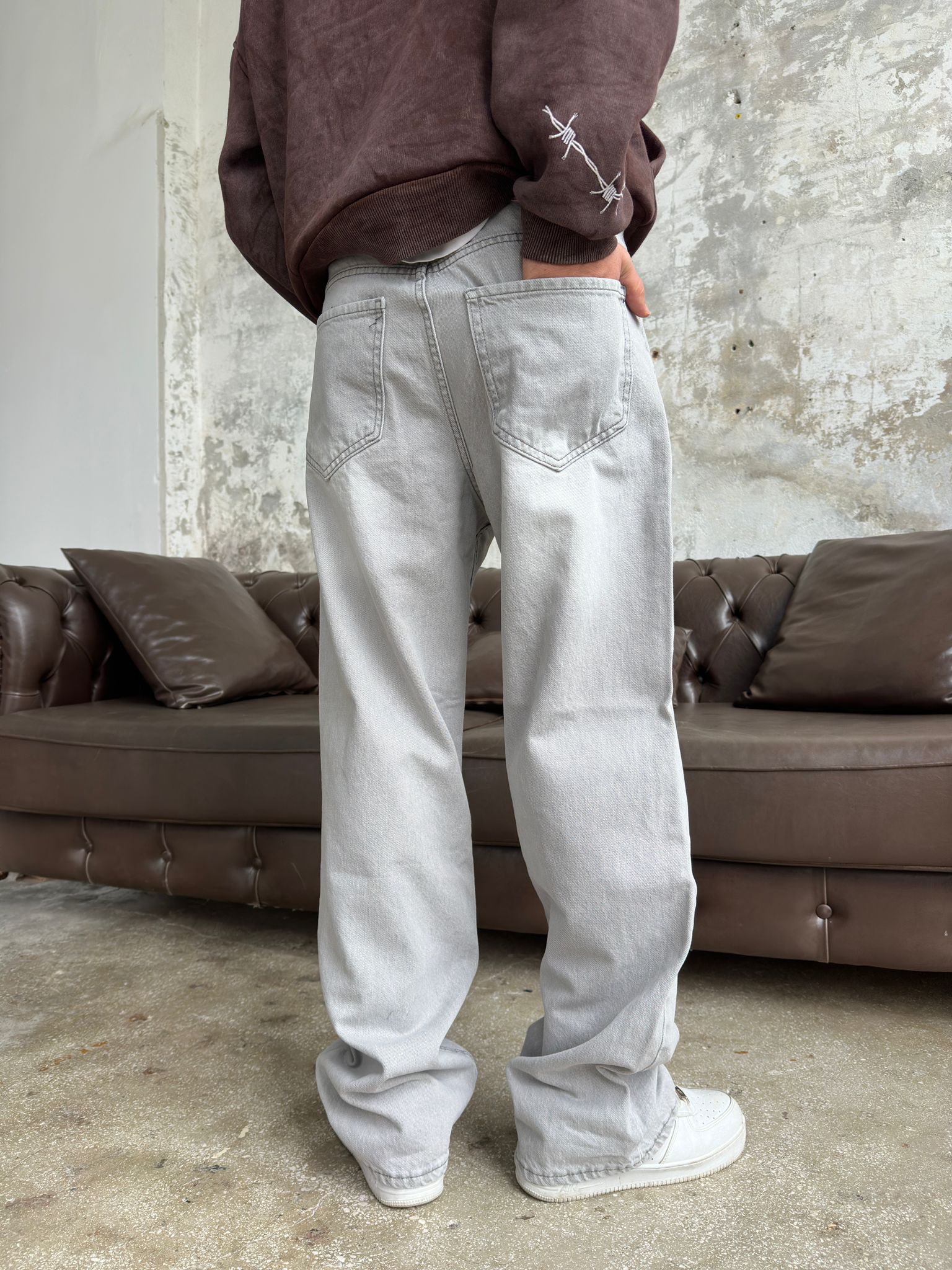 Almost Grey  Baggy Pantolon Alx