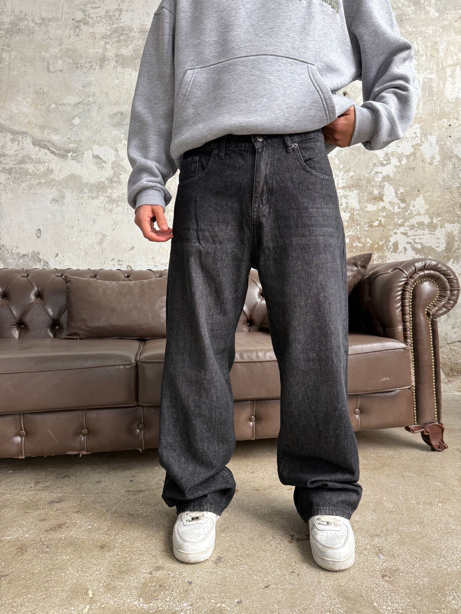 Black Efekt Baggy Pantolon