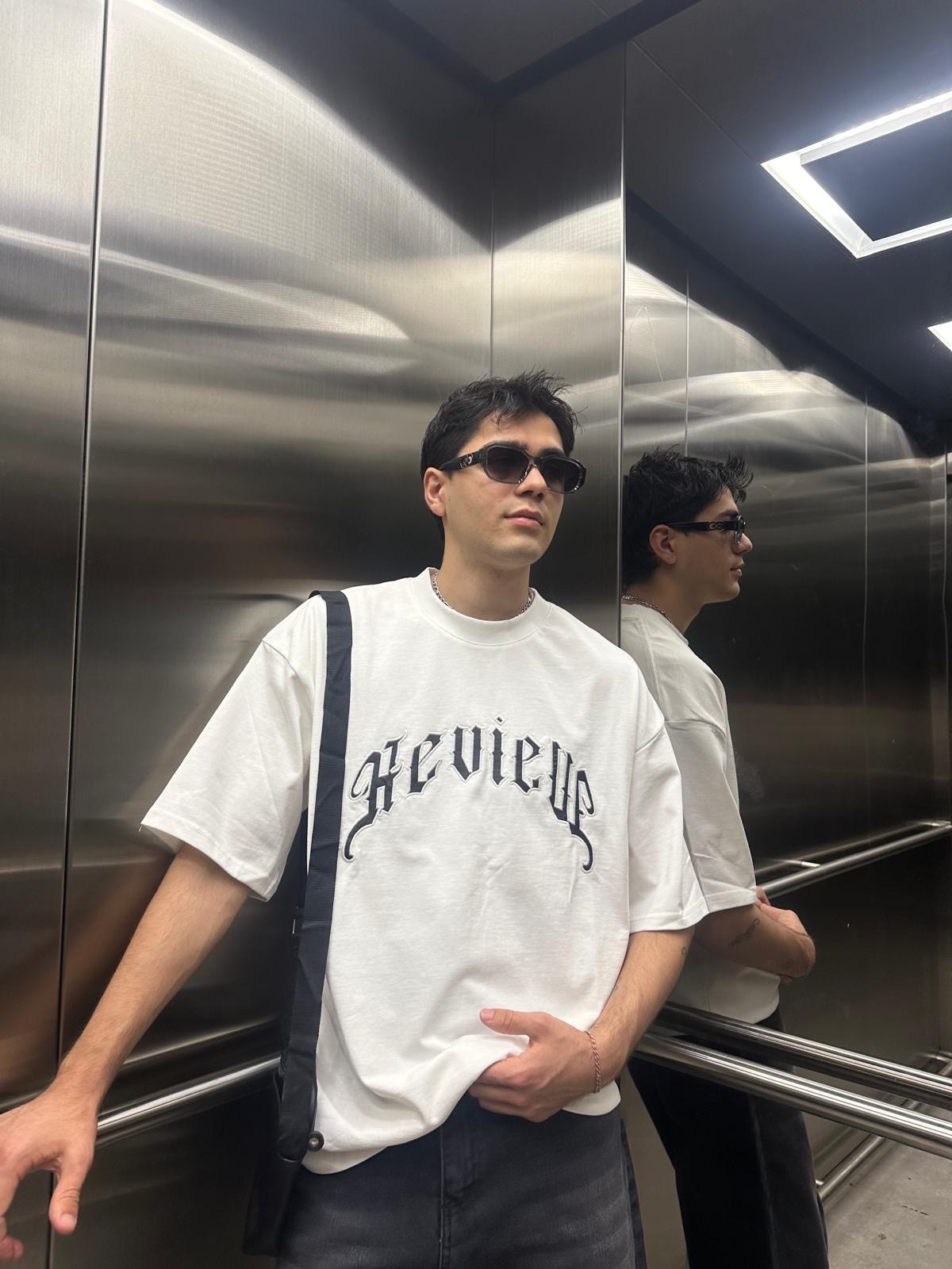 Arabic Font White Oversize T-Shirt