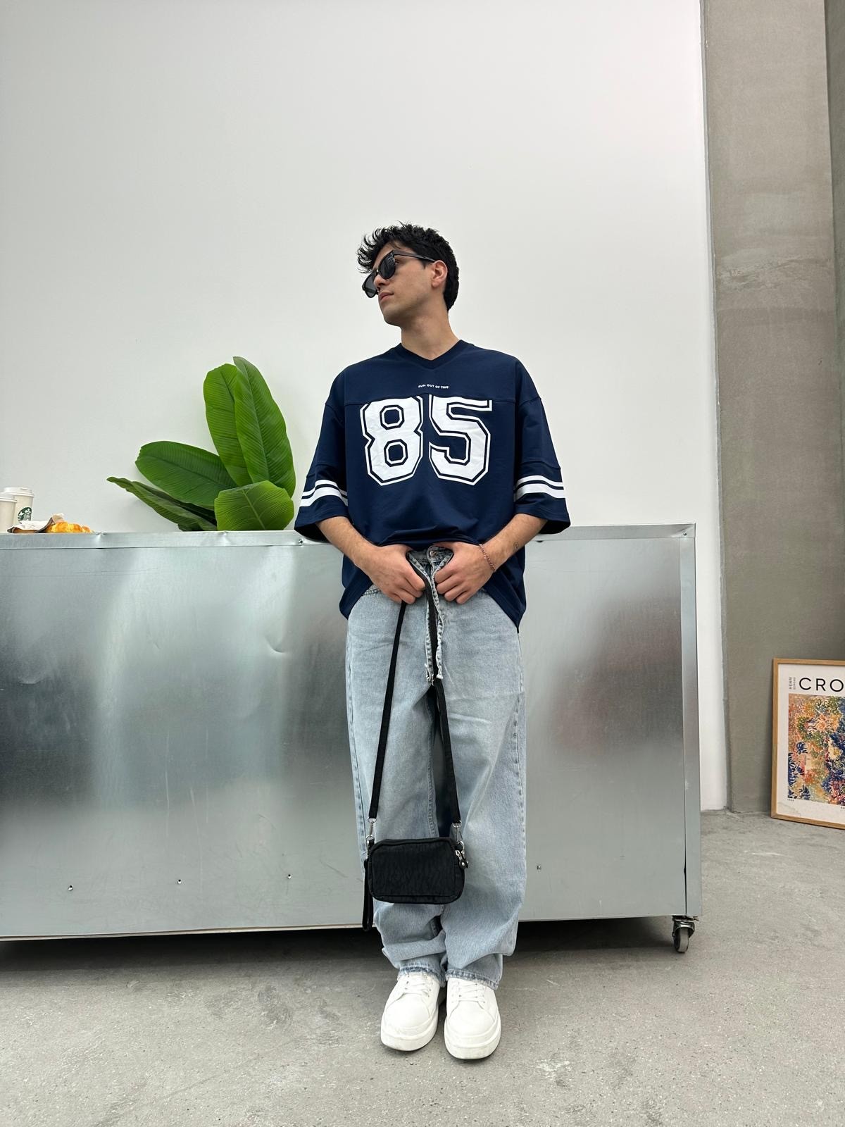 Run Of 85 Baskılı Oversize T-Shirt