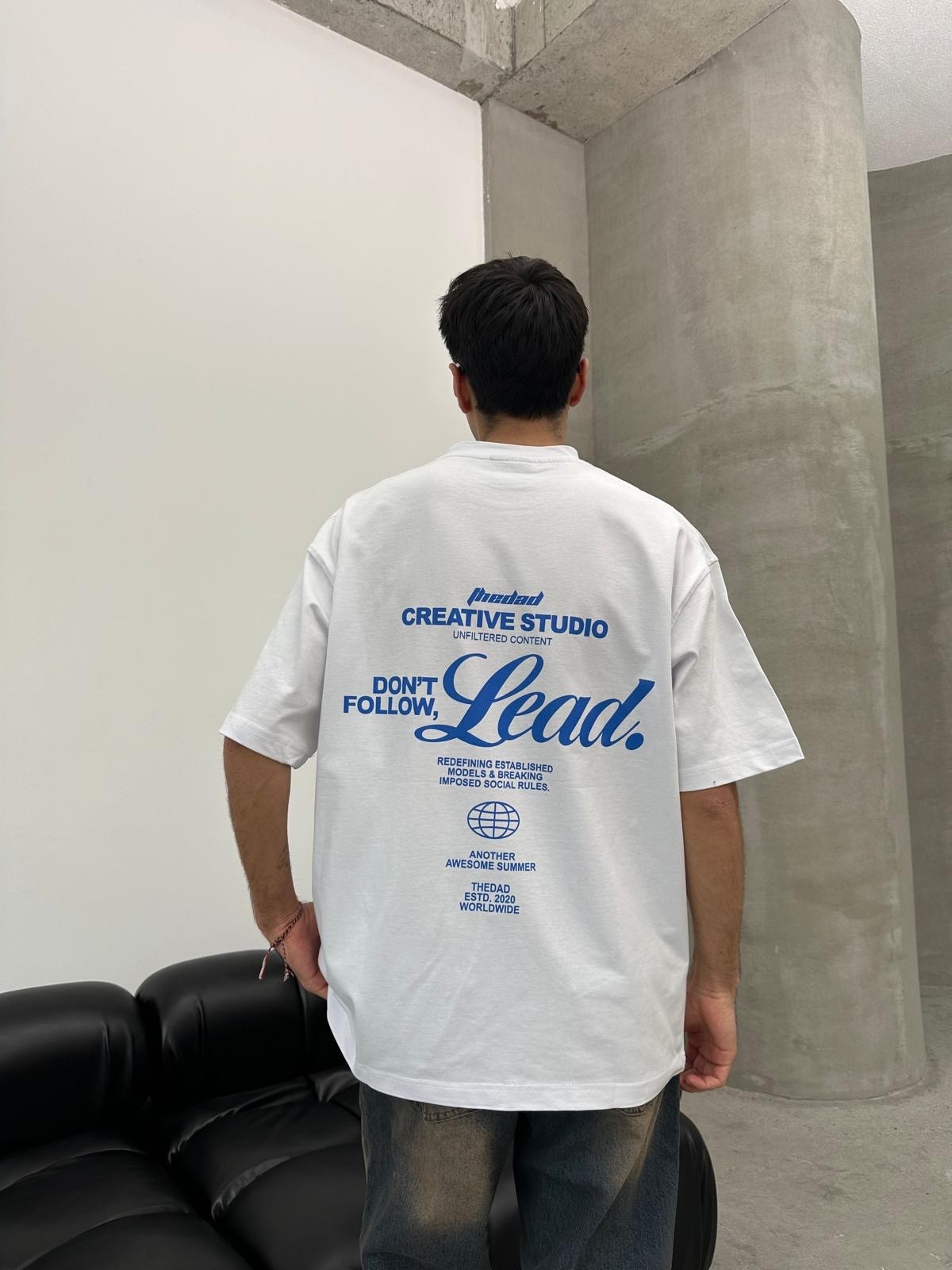 Creative Studio Back Print White T-Shirt 