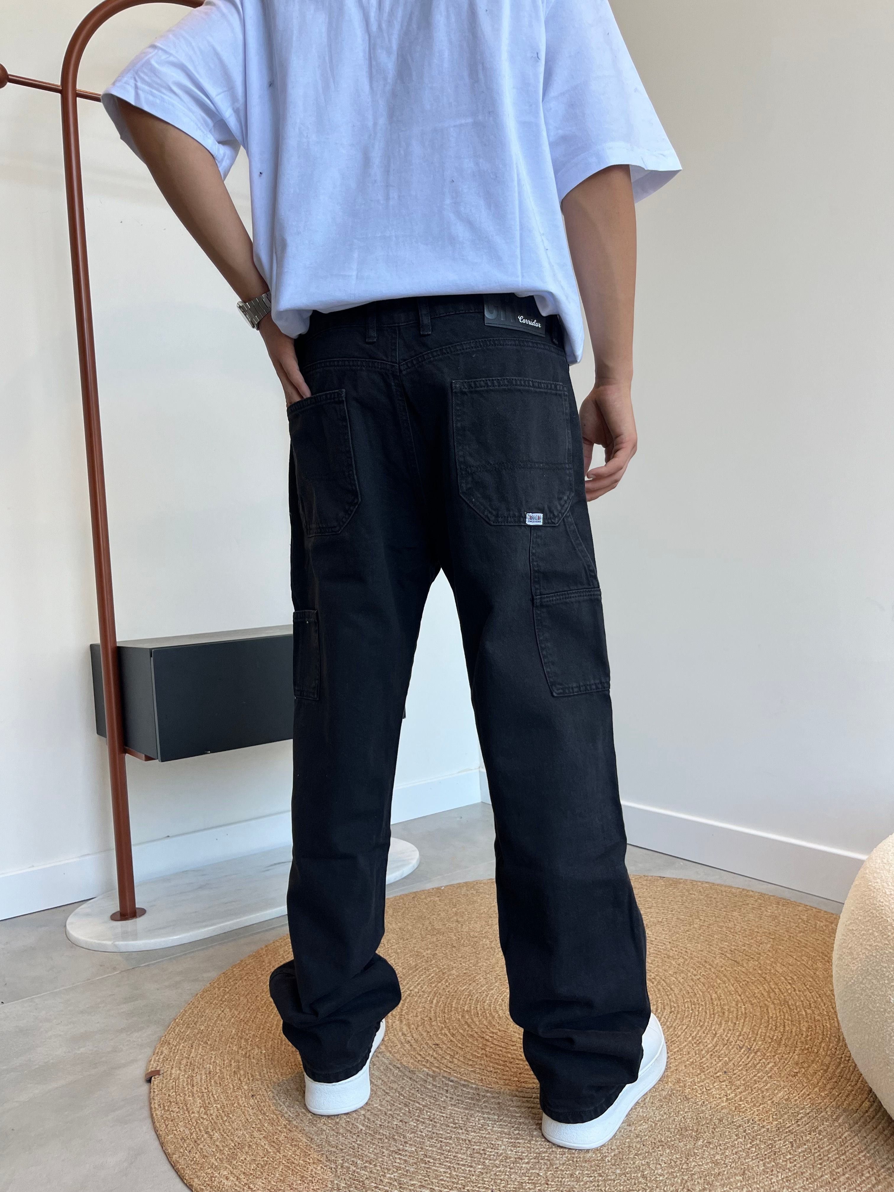 Crdr Style Black Detail Baggy Jean