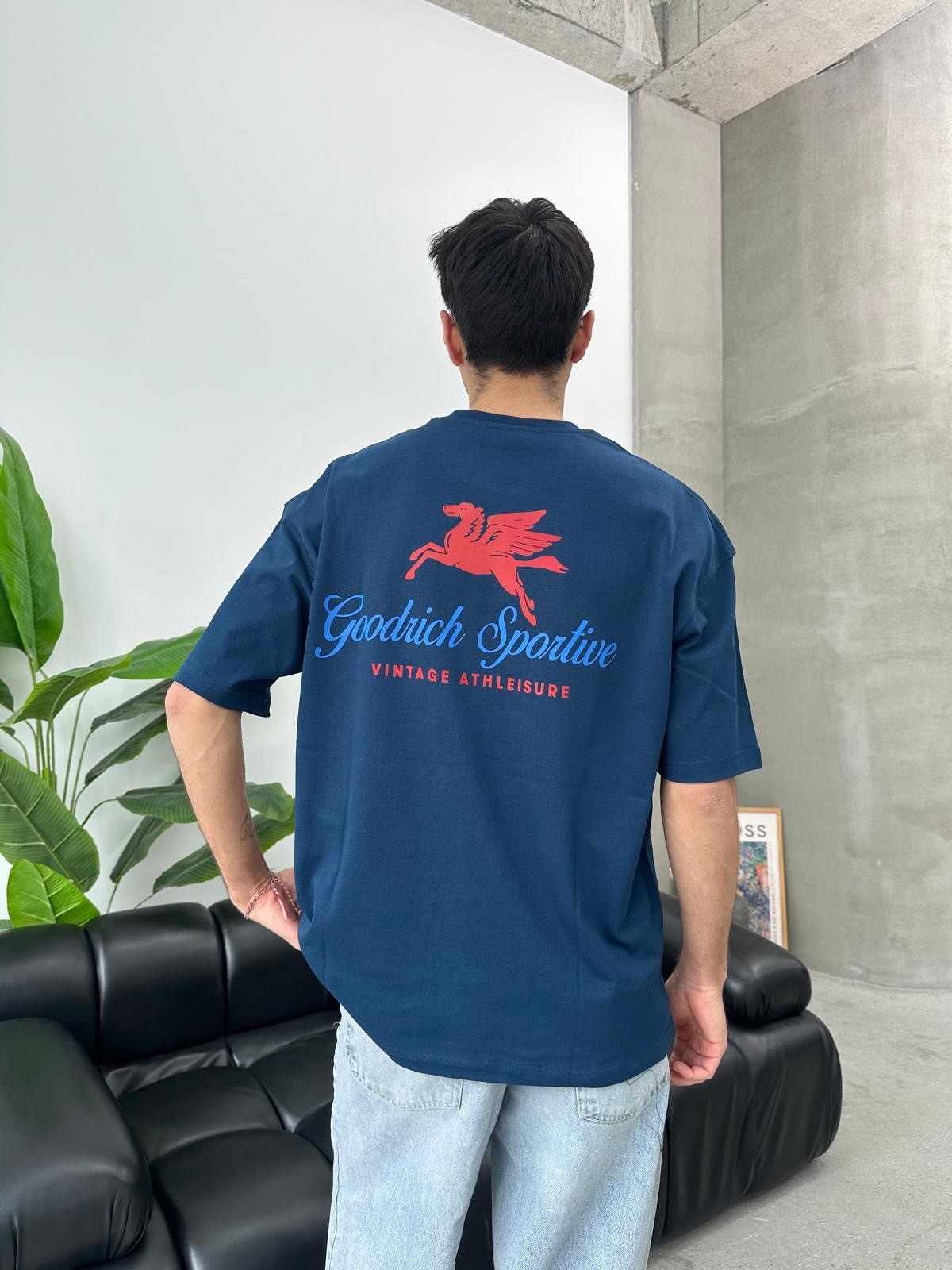 Goodrich Sportive Back Print Lacivert T-Shirt