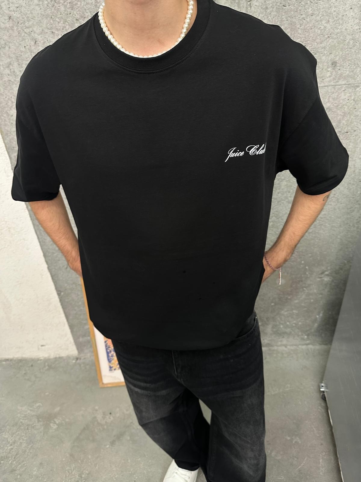 Malibu Juice Club Back Print Black T-Shirt