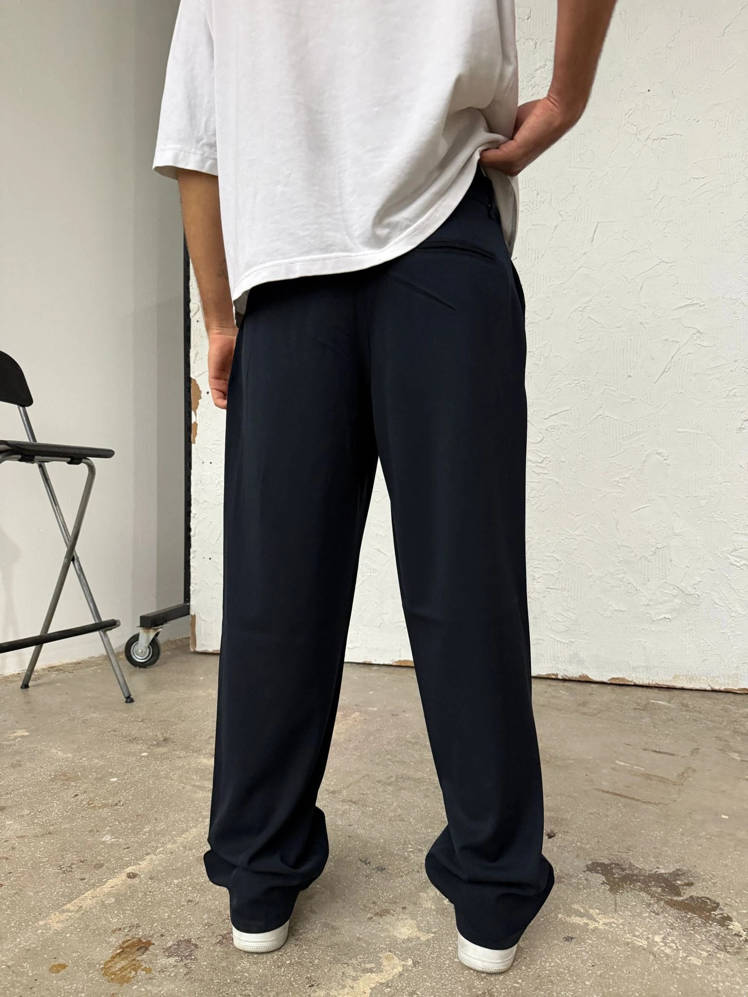 Rans Lacivert Baggy Kumaş Pantolon