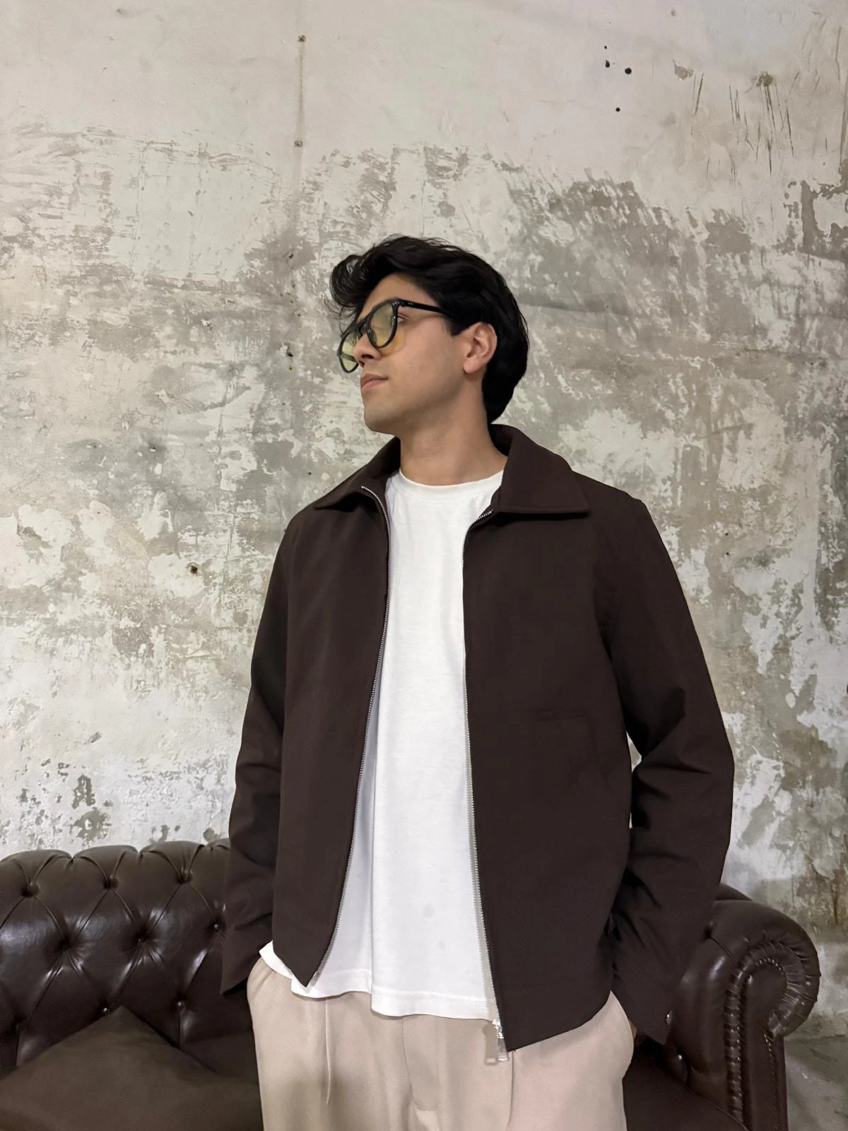 Gabardin Kaşe Kahve Ceket