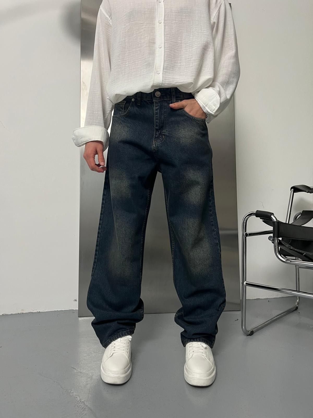 Vintage Green Tint Baggy Pantolon Alx