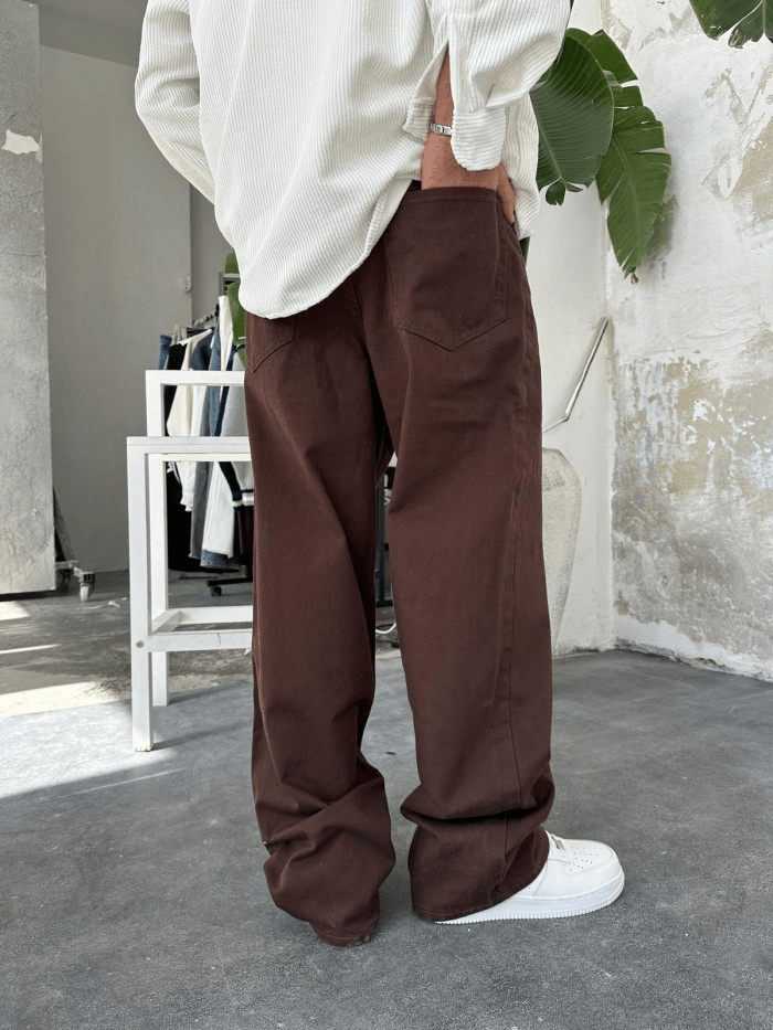 Kahve Gabardin Kumaş Pantolon