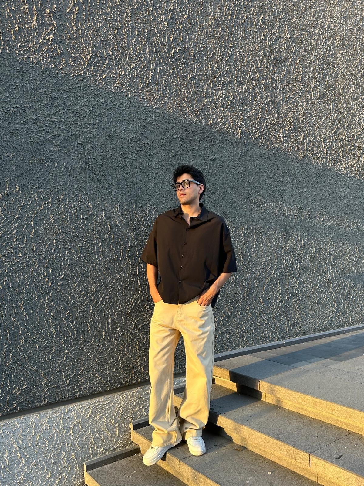 Summer Beige Baggy Pantolon