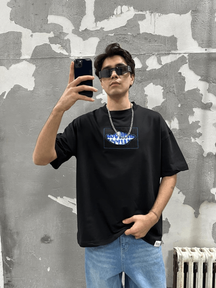Cloud Color Black T-Shirt