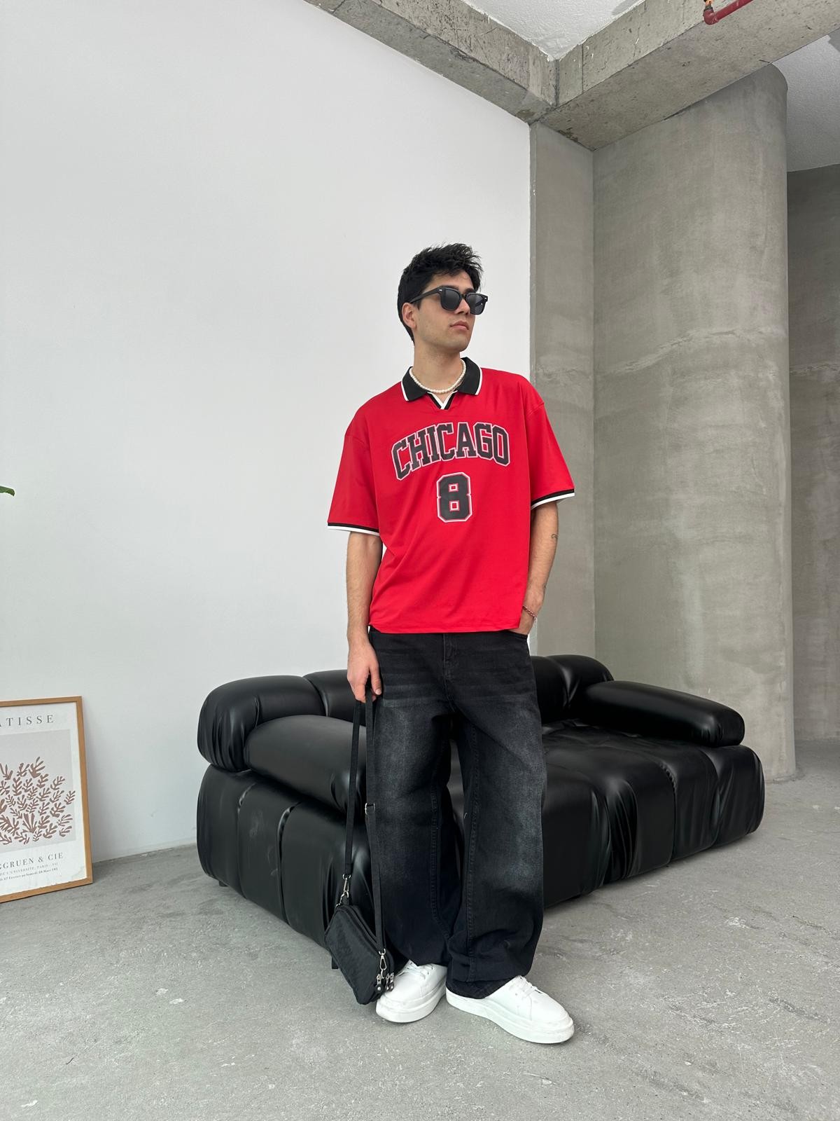 Chicago Baskılı Polo Yaka Forma