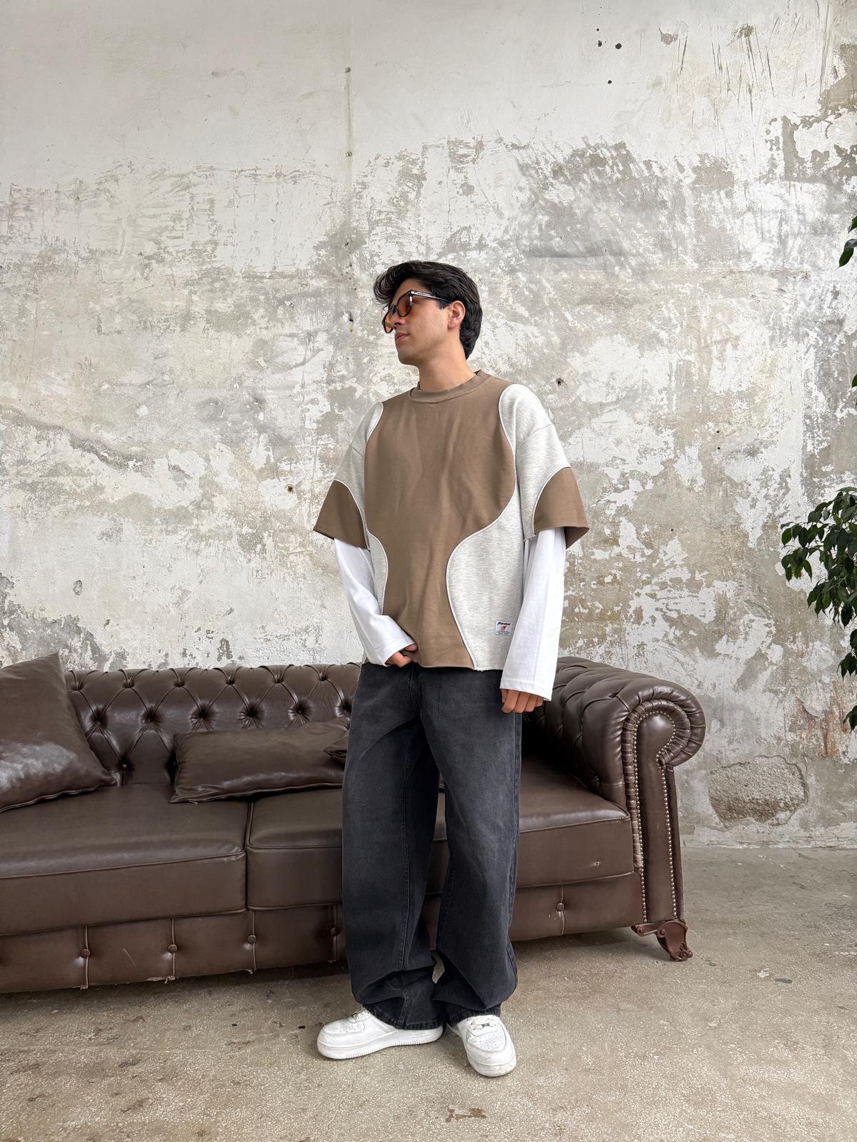 Biye Detay Bej Premium Sweatshirt