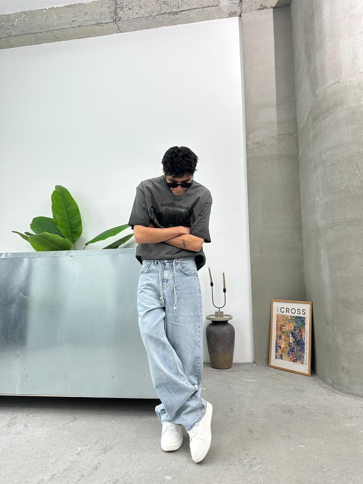Shoot Now Füme Oversize T-Shirt