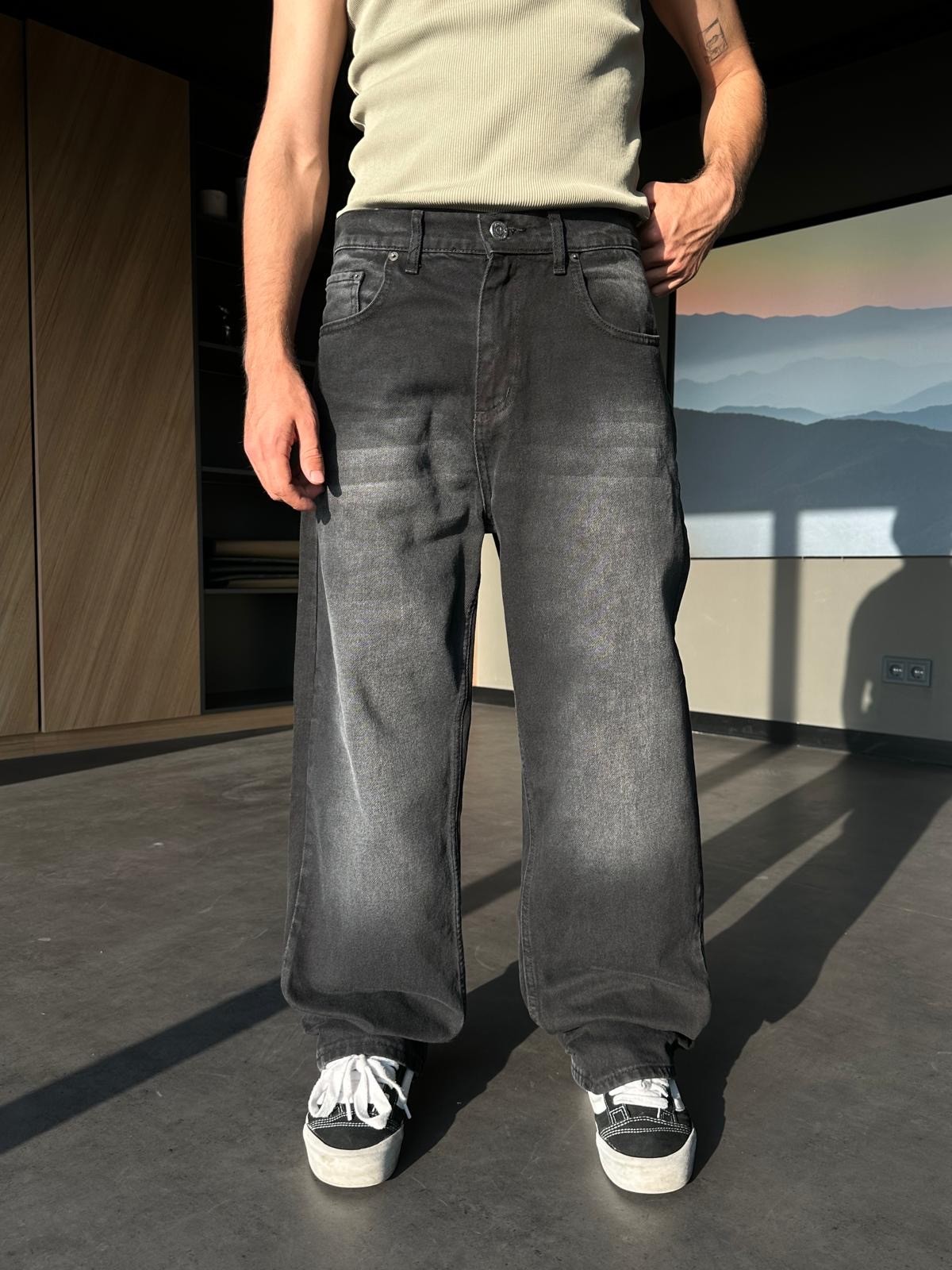 Sand Washed Baggy Pantolon