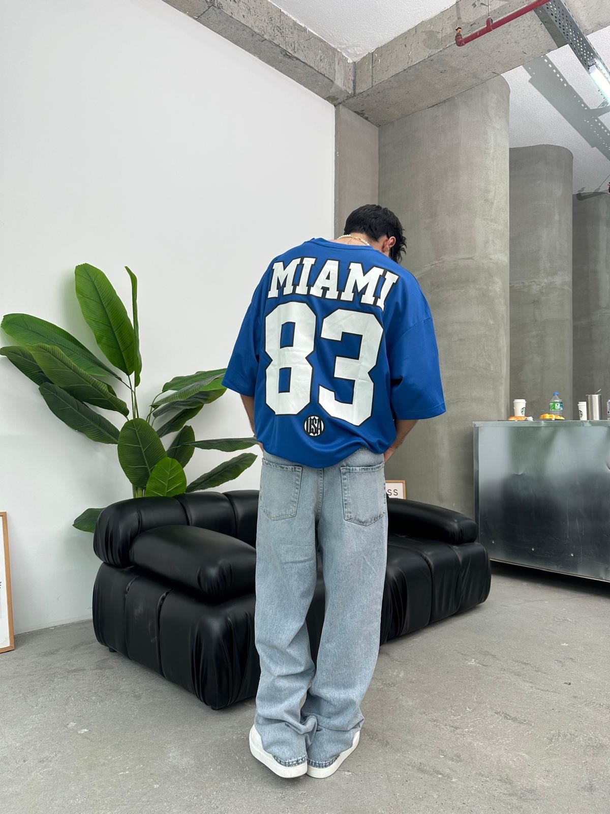 Miami 83 Baskılı Mavi Forma 