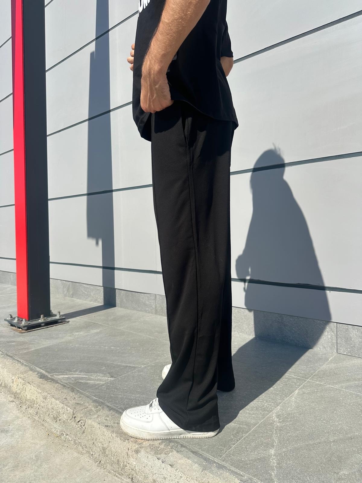 Çımalı Siyah Baggy Eşofman