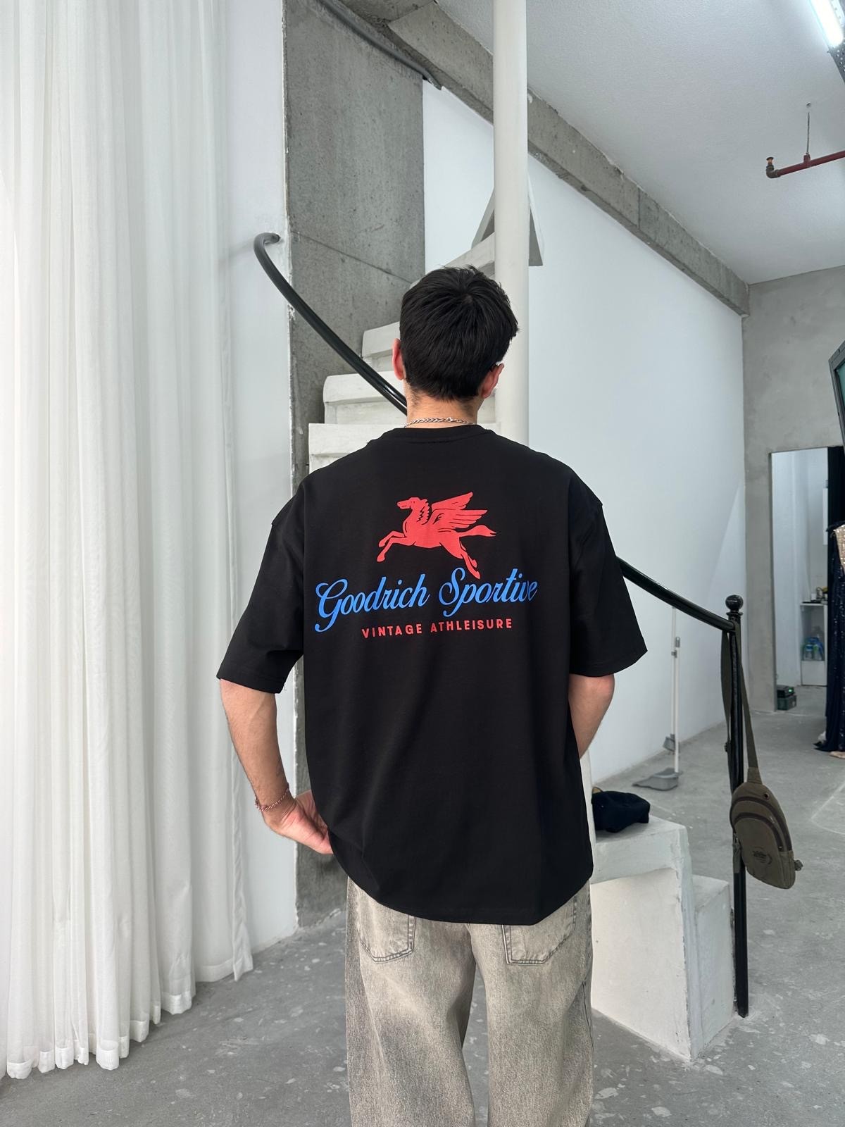 Goodrich Sportive Back Print Siyah T-Shirt