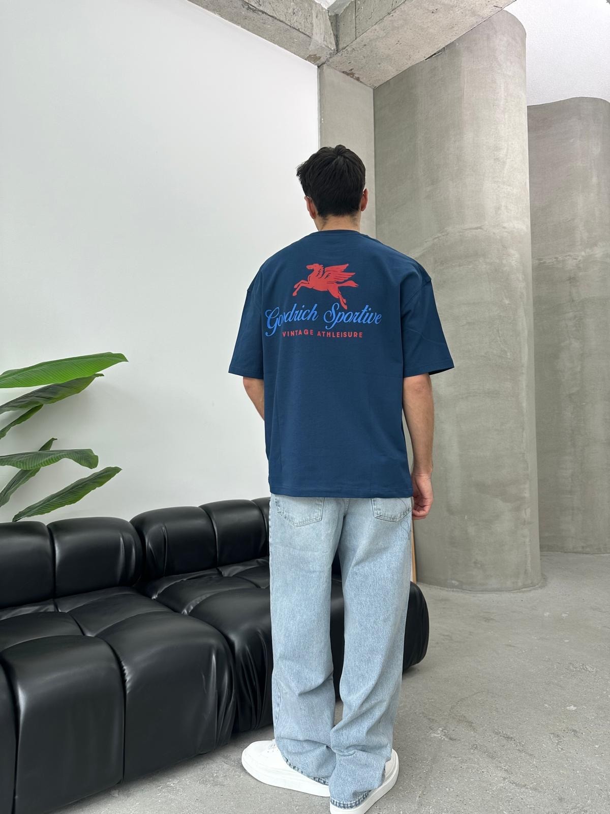 Goodrich Sportive Back Print Lacivert T-Shirt