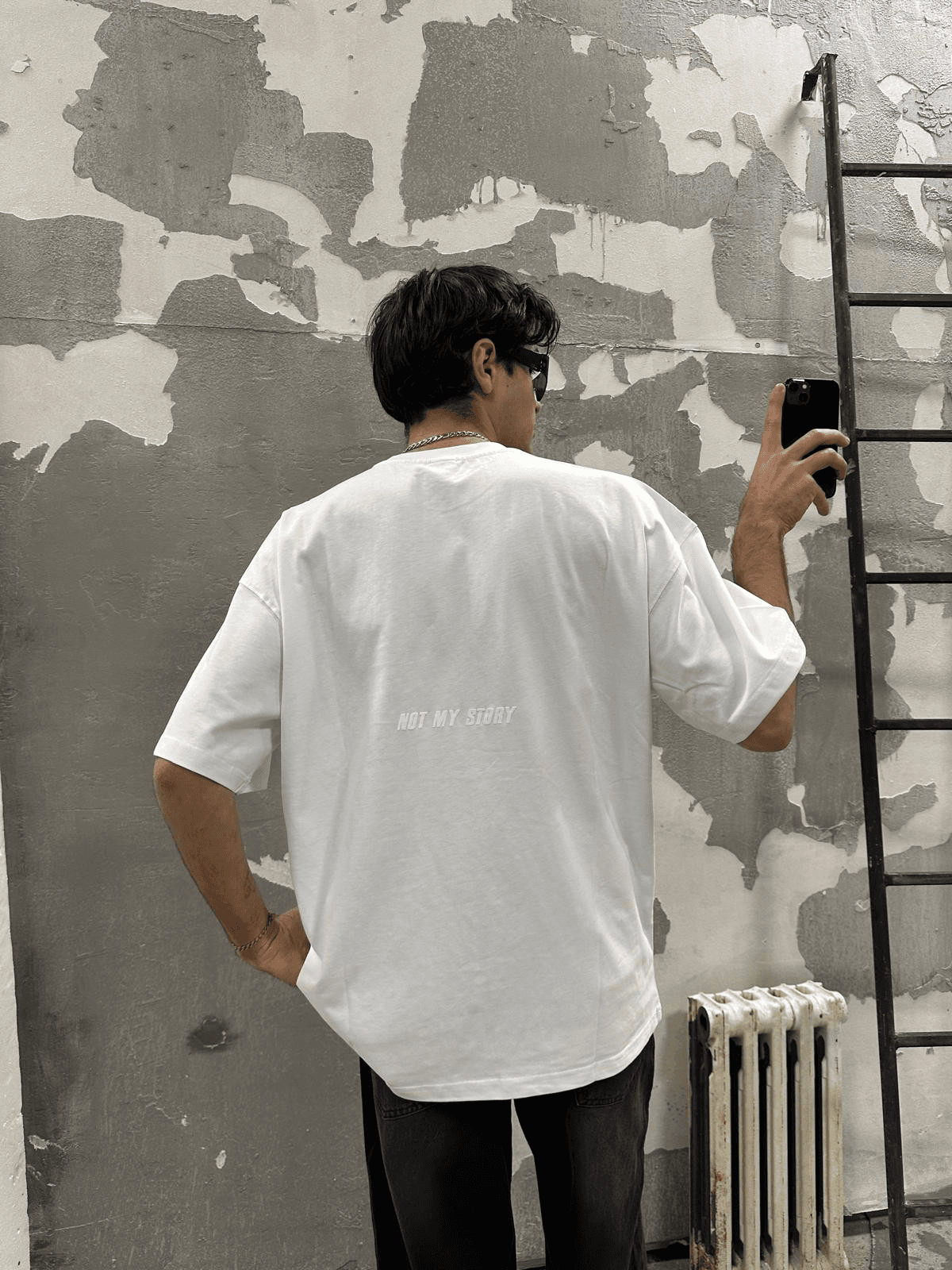 Intersteller Füme Oversize T-Shirt