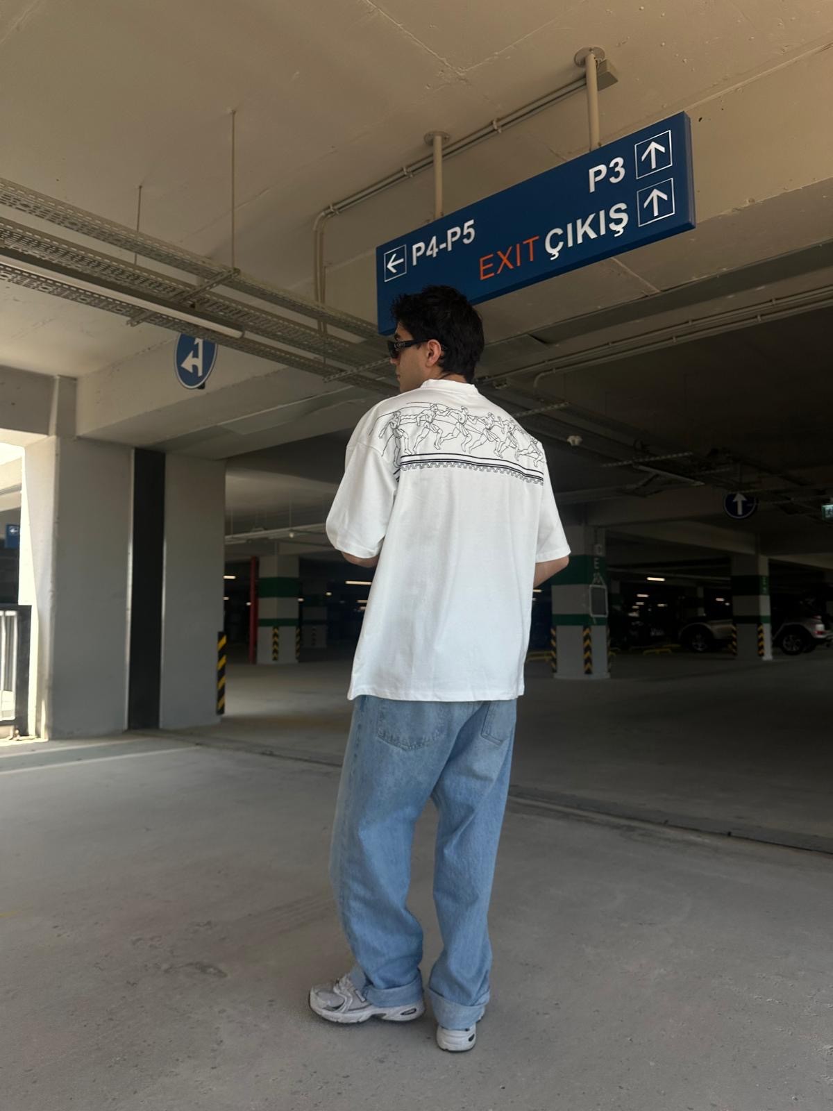 Human Nakışlı Oversize T-Shirt