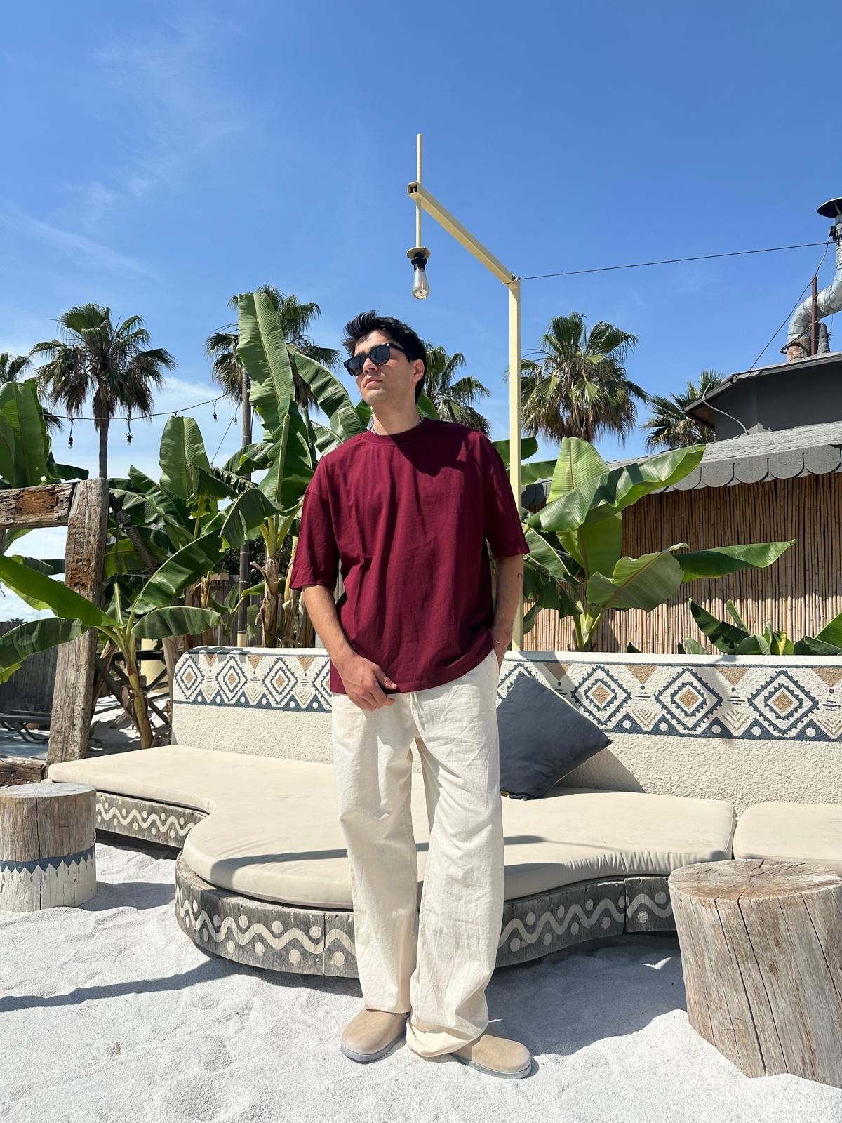 Bordo Sand Vibes Basic T-Shirt