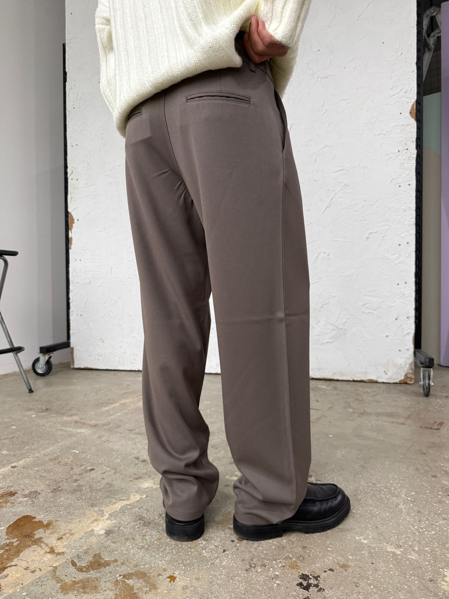 Gold Chan Füme Baggy Kumaş Pantolon