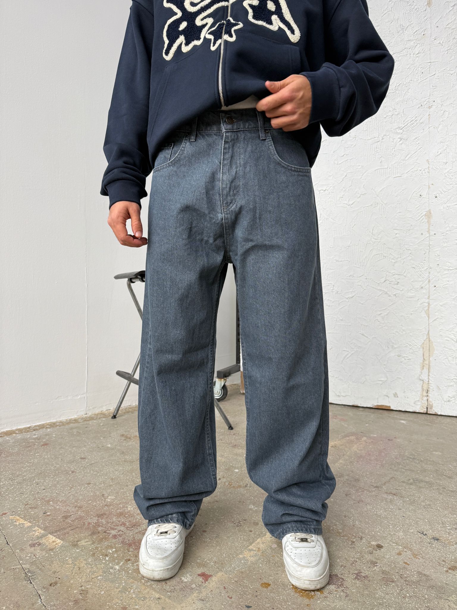 Fyon Blue Baggy Pantolon Alx